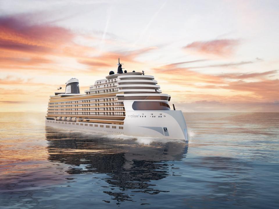 A rendering of Storylines' MV Narrative cruise ship.