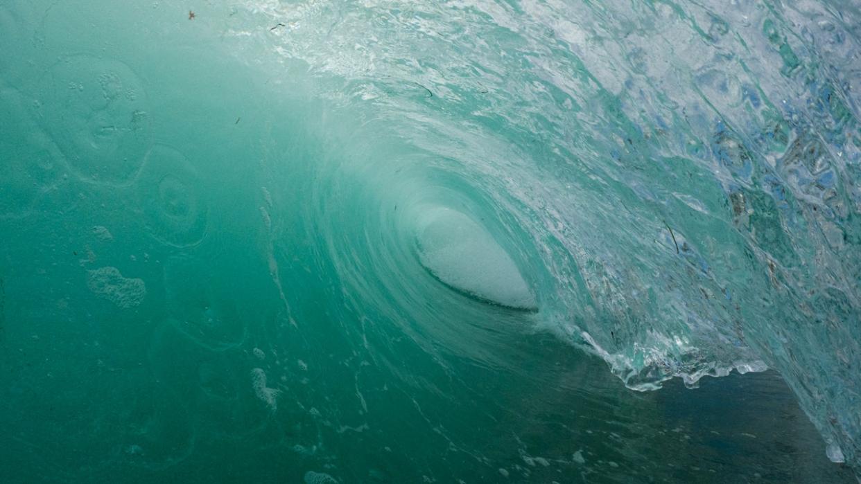 A wave in the pacific ocean