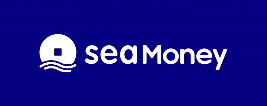 SeaMoney Horizontal White on Blue.png 圖/SEA Ltd
