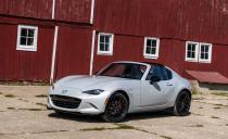 <p>A six-speed manual transmission is standard on all MX-5 Miata RFs, although a six-speed automatic is a $600 option.</p>