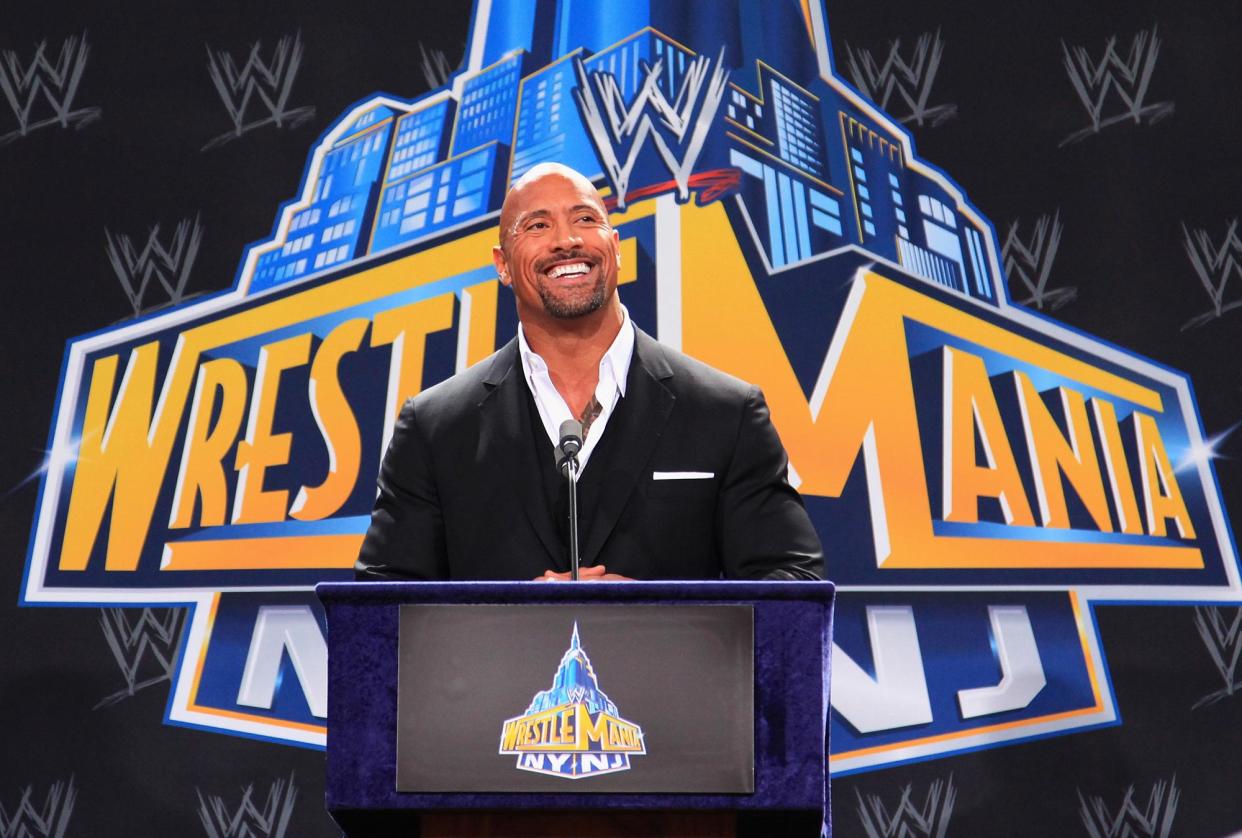 Dwayne Johnson Roasts His Film Baywatch’ While Trash Talking During His WWE Return 693