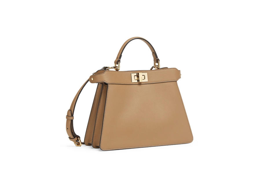 FENDI 牛皮編織Peekaboo ISeeU Small