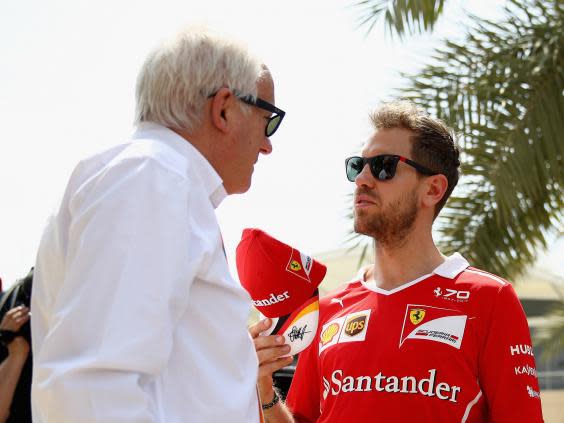 Whiting joined Sebatian Vettel on a track walk of the Albert Park circuit in Melbourne on Wednesday (Getty)