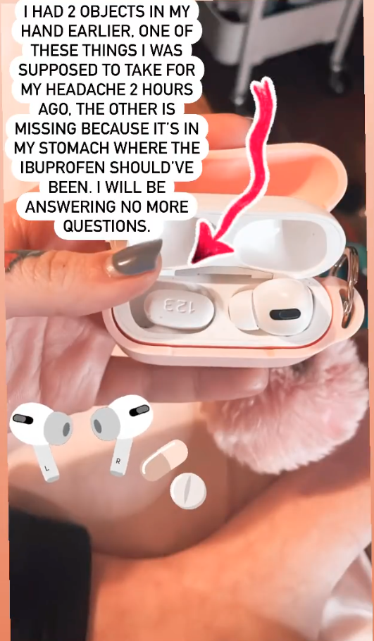 Woman swallows AirPod instead of Ibuprofen 