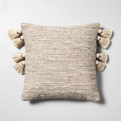 5) Textured Throw Pillow