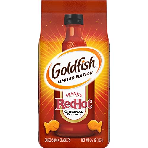 Goldfish Crackers, Limited Edition Frank's RedHot Snack Crackers, 6.6 oz. bag