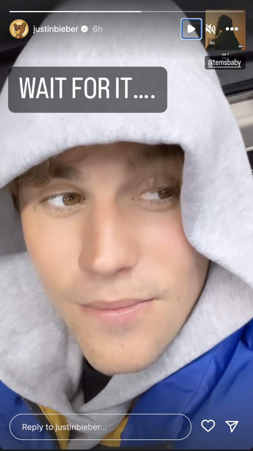 https://www.instagram.com/stories/justinbieber/3059156497262356126/