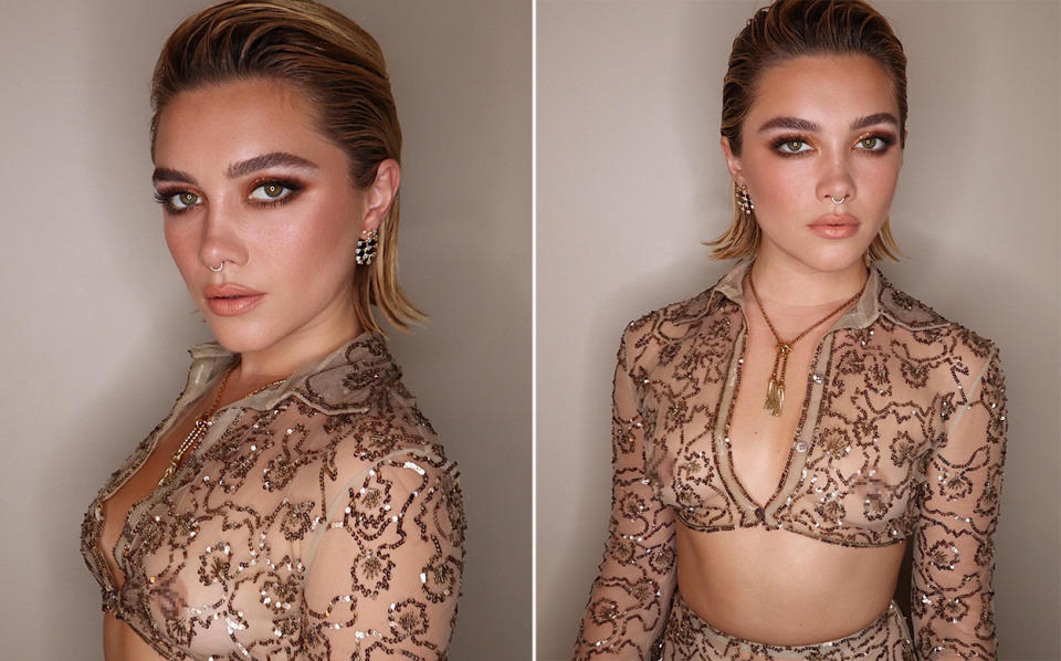 Florence Pugh side by side