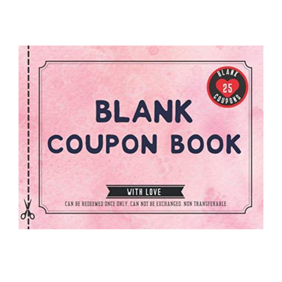 2) 25 Fillable Blank Coupons Notebook