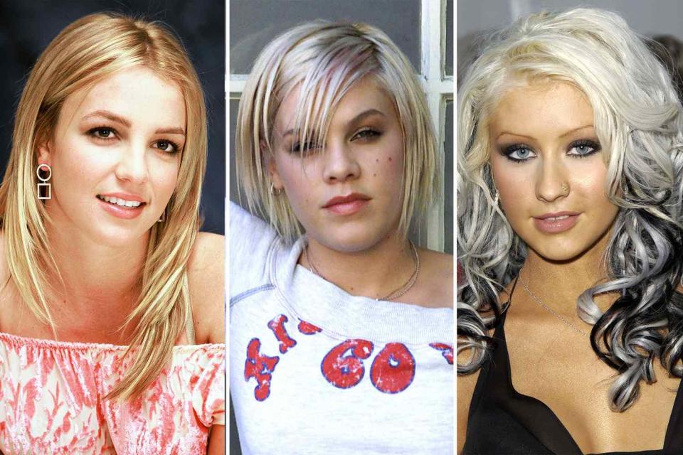 pink, christina aguilera and britney spears