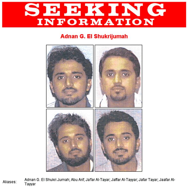 This image released by the Federal Bureau of Investigation in March 2003, shows the wanted poster for Adnan El-Shukrijumah
