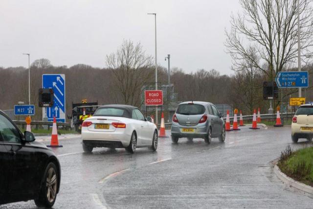 How long the M27 could be closed for now repair works have begun