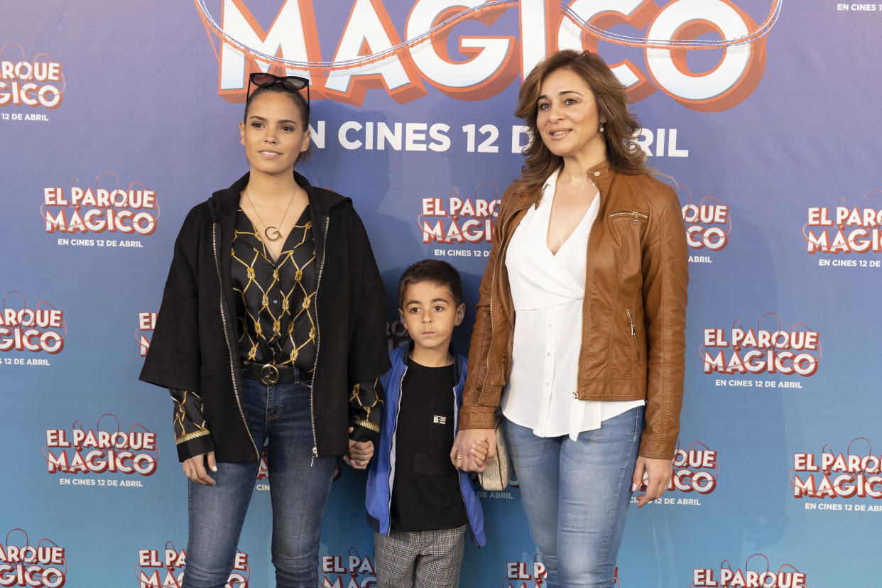 Ana María Aldón y Gloria Camila  during the premiere of the animated film 'El Parque Magico' at the Capitol cinema in Madrid, Spain on March 30, 2019 (Photo by Oscar Gonzalez/NurPhoto via Getty Images)