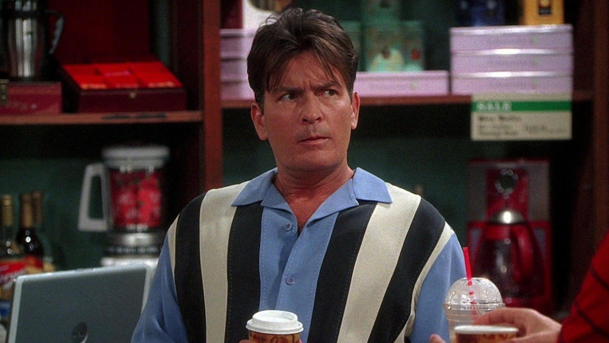  Charlie Sheen on Two and a Half Men. 