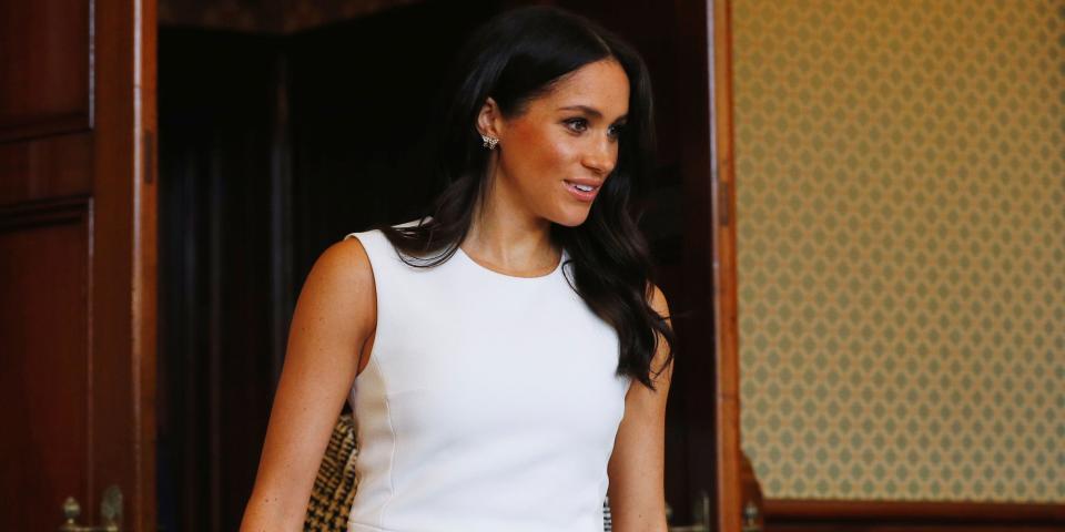 On the first day of her and Prince Harry's royal tour of Australia, Meghan Markle honored Princess Diana by wearing her jewelry.