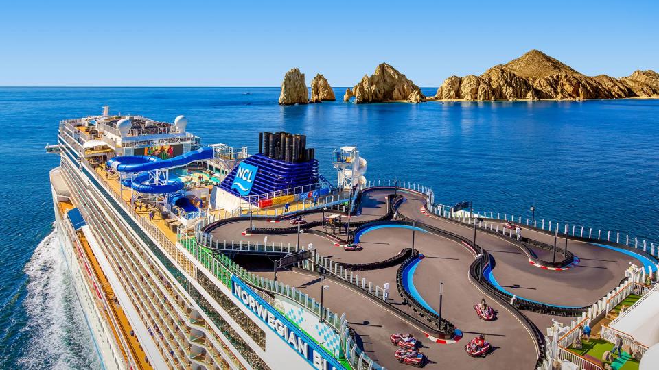 Aerial view of Norwegian Bliss - Cabo San Lucas, Mexico