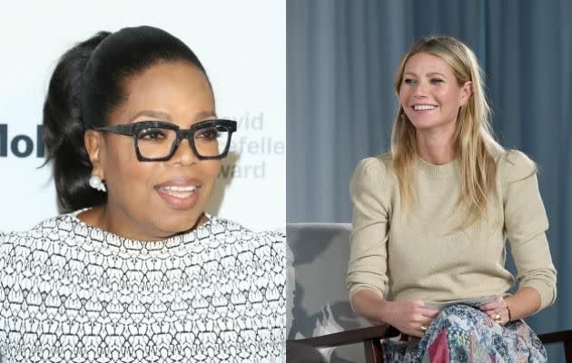 Oprah Winfrey featured as the first guest speaker on Gwyneth Paltrow's new Goop podcast. Source: Getty