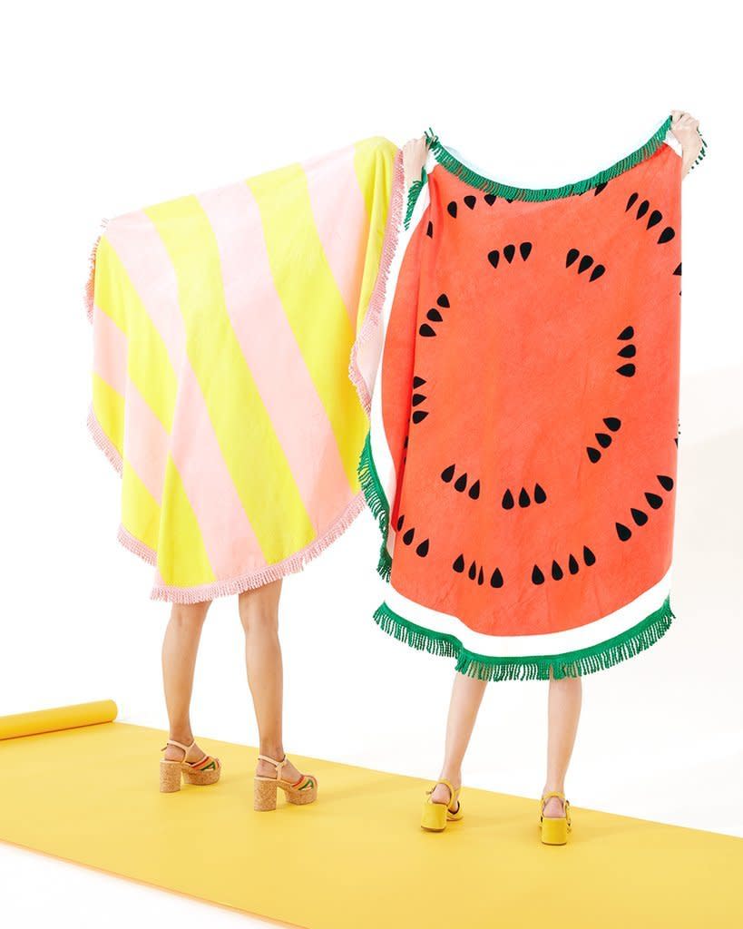 Get it on <a href="https://www.bando.com/collections/beach-towels/products/all-around-giant-circle-towel-watermelon" target="_blank">Ban.do</a>, $68.&nbsp;