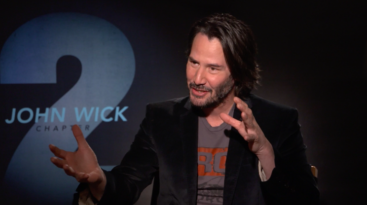Keanu Reeves told Yahoo Movies his thoughts about <em>Passengers.</em> (Photo: Yahoo Movies)