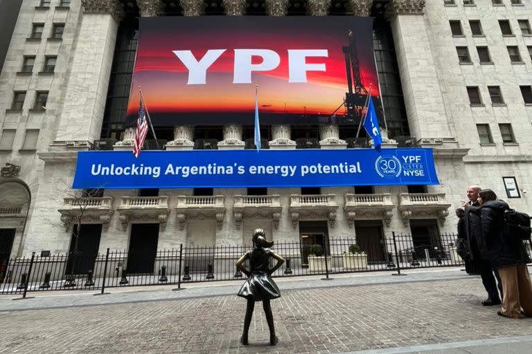 La petrolera argentina fue protagonista hoy en la Bolsa de Nueva York