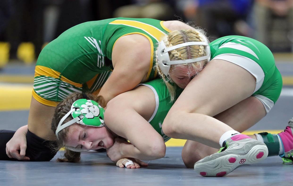 Hamilton Township's Sienna Sanborn (top)