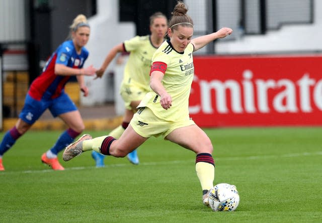 Weir is one of two Scots in the squad, along with Arsenal’s Kim Little (pictured) (Jonathan Brady/PA).