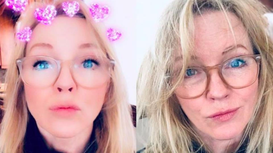 Rebecca Gibney highlighted how filters and photo-editing could start impacting people’s feelings. Photo: Instagram/Rebecca Gibney