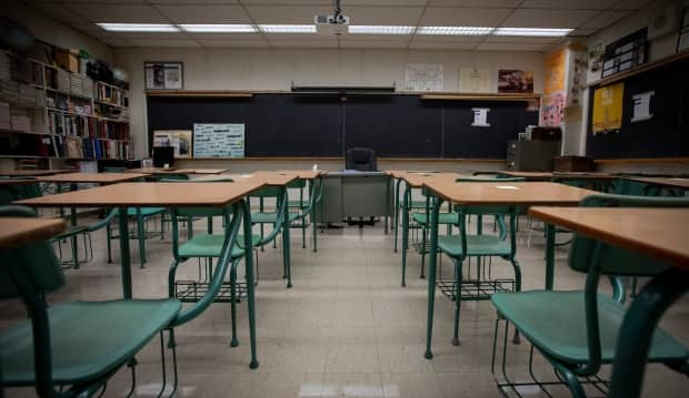 An outbreak has been declared at Amherstburg Public School involving two cases, the school said in a memo. (Evan Mitsui/CBC - image credit)