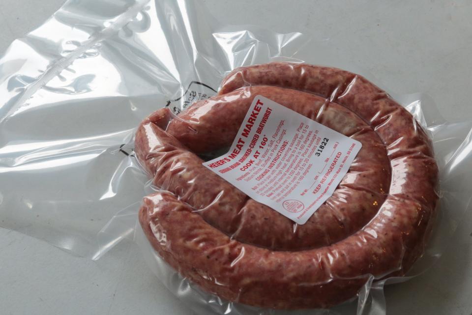 Heier's Meat Market smoked bratwurst is once again being produced by Great Frontier Meats in Hecla.