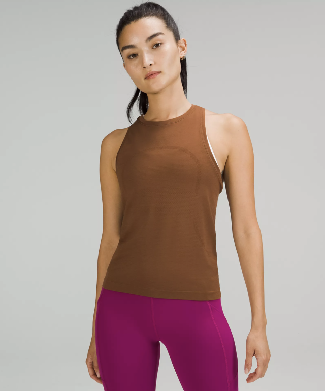 A Racerback Top: Throwback Print Lululemon Align Waist-Length