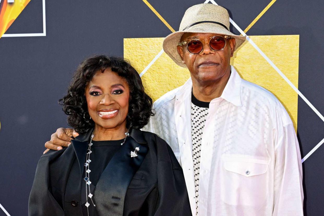 <p>Gilbert Flores/Variety via Getty</p> LaTanya Richardson (left) and Samuel L. Jackson on April 18, 2024 in Los Angeles