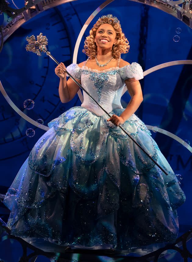 Broadway actor Brittney Johnson has made history becoming the first Black woman cast to play Glinda full-time in the production of “Wicked.” (Photo: Joan Marcus/Polk & Co)