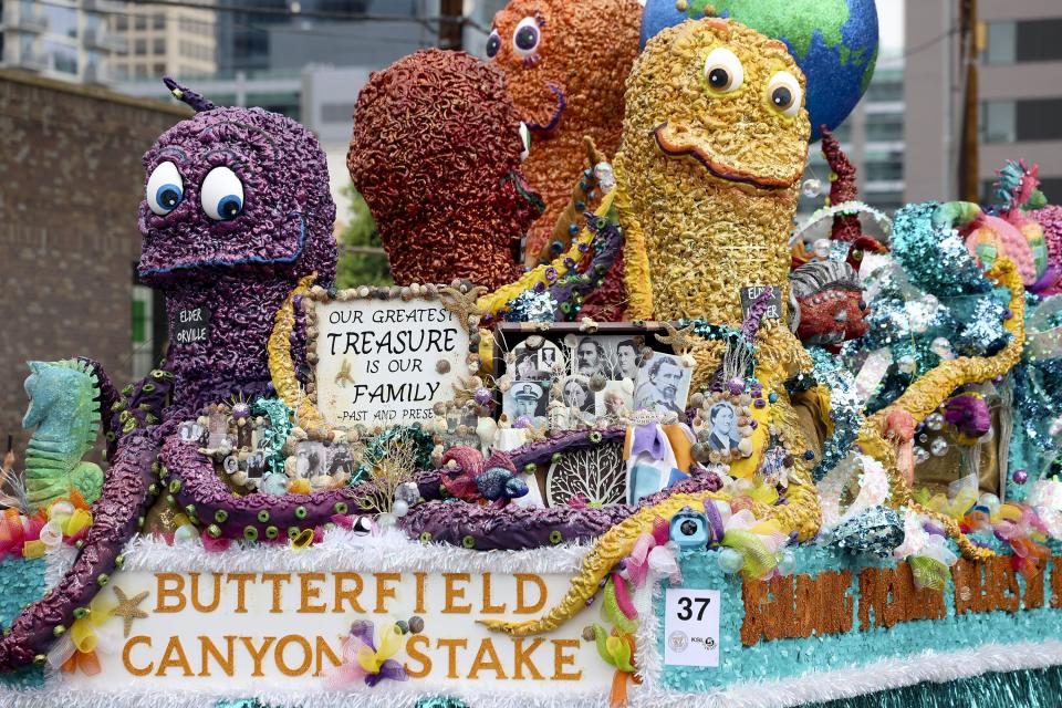 Herriman’s Butterfield Canyon Stake’s float is pictured at the Days of ‘47 Parade in Salt Lake City on Monday, July 24, 2023. | Laura Seitz, Deseret News