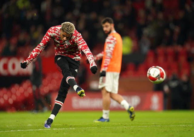 Marcus Rashford was unable to find the net on Monday