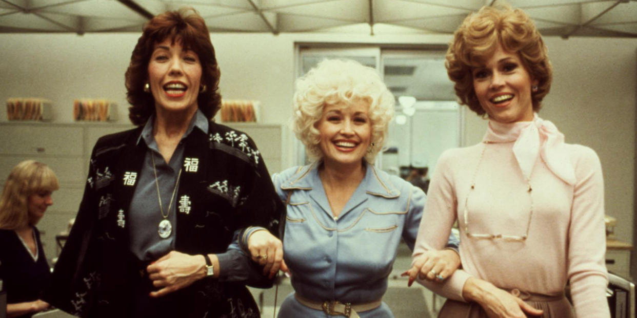 Lily Tomlin, Dolly Parton, Jane Fonda in 