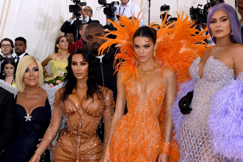 Kris Jenner, Kim Kardashian, Kendall Jenner, Kylie Jenner attending the Metropolitan Museum of Art Costume Institute Benefit Gala (Jennifer Graylock/PA) (PA Archive)