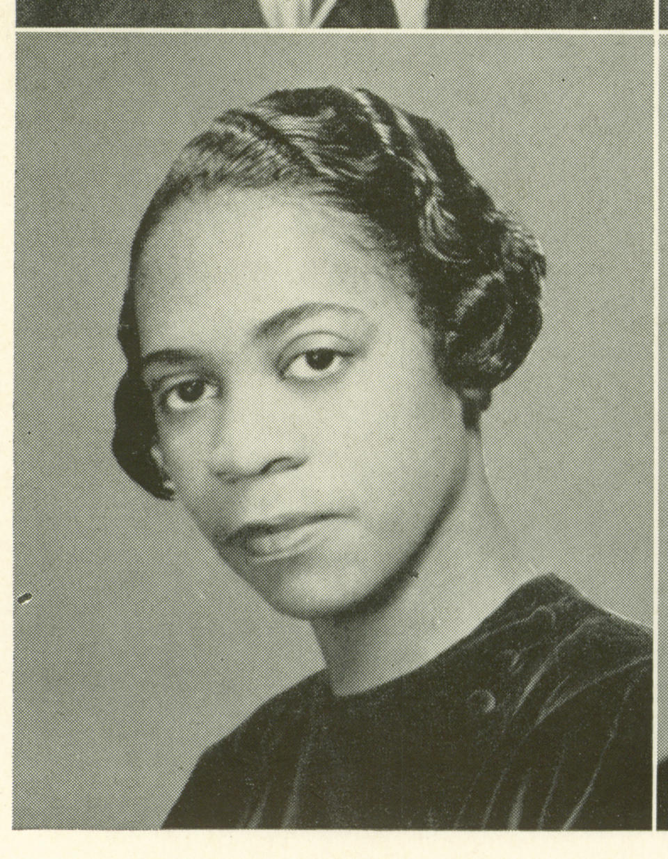 This image provided by Fordham University Libraries shows the 1941 Maroon Yearbook photo of Marie Clark Taylor, who was listed as "Marie B. Clark; Candidate for Doctor of Philosophy (Biology); B.S. in Ed., M.S., Howard University." (Fordham University Libraries via AP)