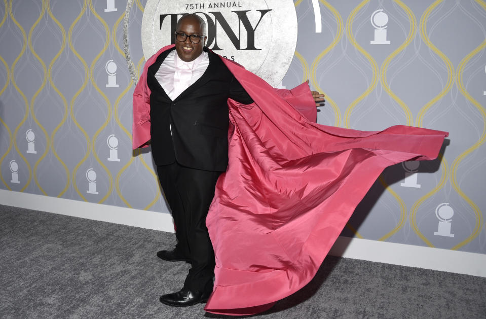 Michael R. Jackson arrives at the 75th annual Tony Awards on Sunday, June 12, 2022, at Radio City Music Hall in New York. (Photo by Evan Agostini/Invision/AP)