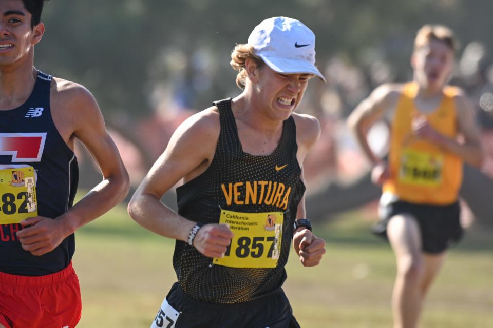 Ventura's Henry Hammel, shown running in the state meet, was the Pacific View League champion.
