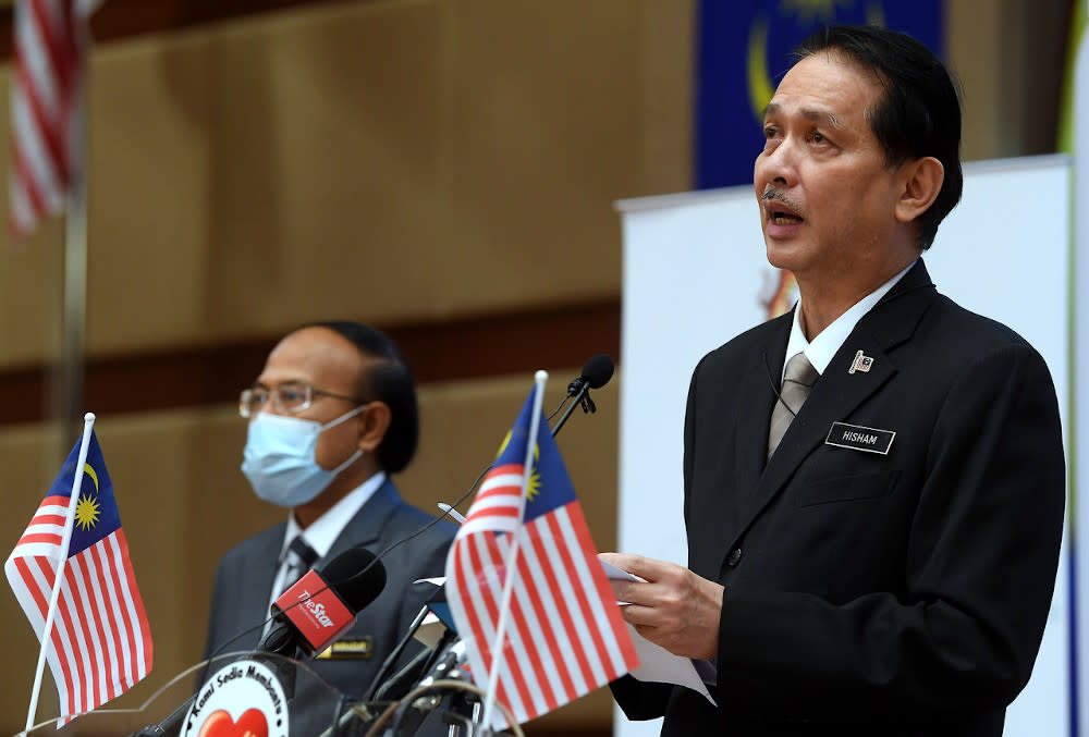 Health director-general Tan Sri Dr Noor Hisham Abdullah said all but one were local transmissions, with the sole imported infection attributed to a Malaysian who returned from India. — Bernama pic