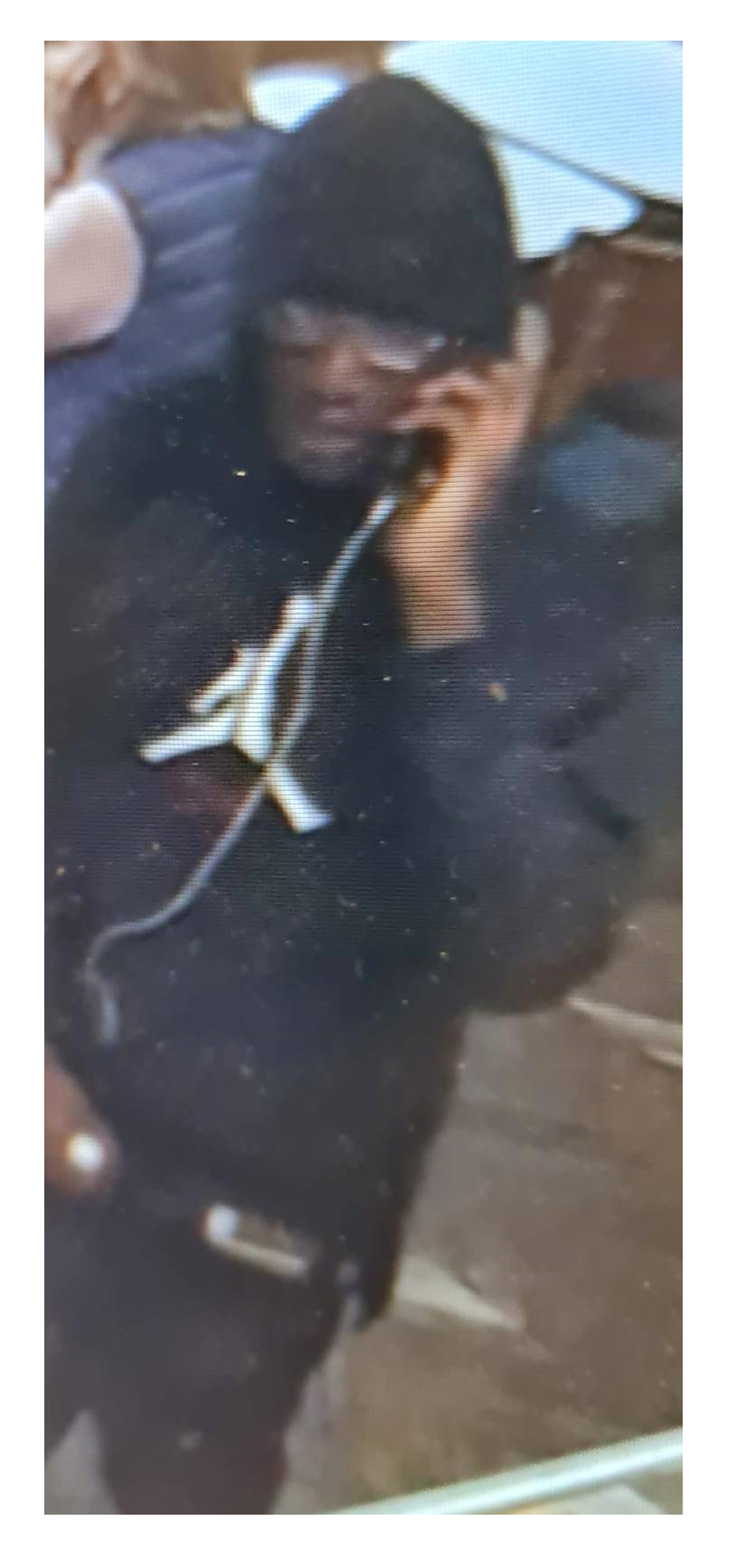 A CCTV image released by the BTP of a man they want to speak to in connection with phone robberies on trains (BTP)