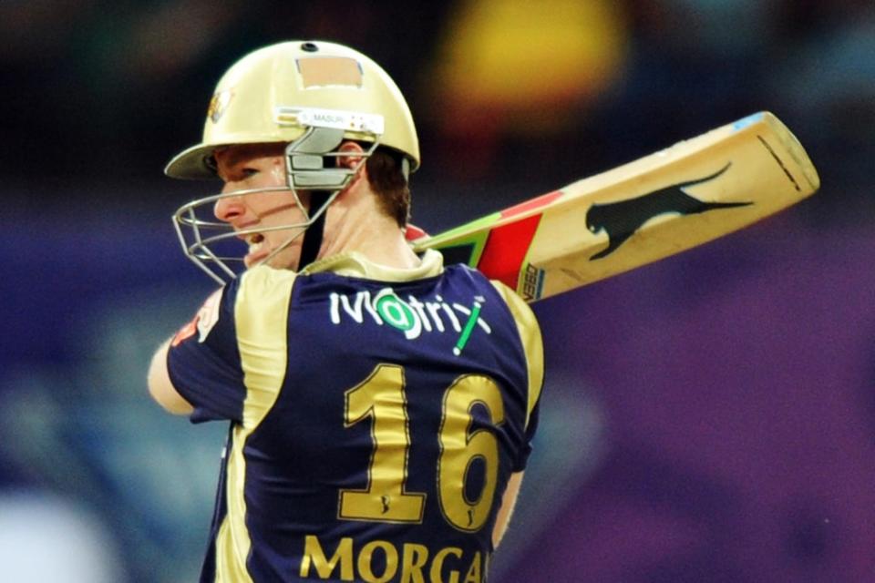 Morgan will not be playing in the IPL this year, ending his association with the Kolkata Knight Riders (AFP via Getty Images)