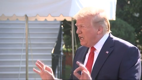 President Trump says he's "the least racist person there is," as he doubles down on his criticism of Rep. Elijah Cummings and his Baltimore district.