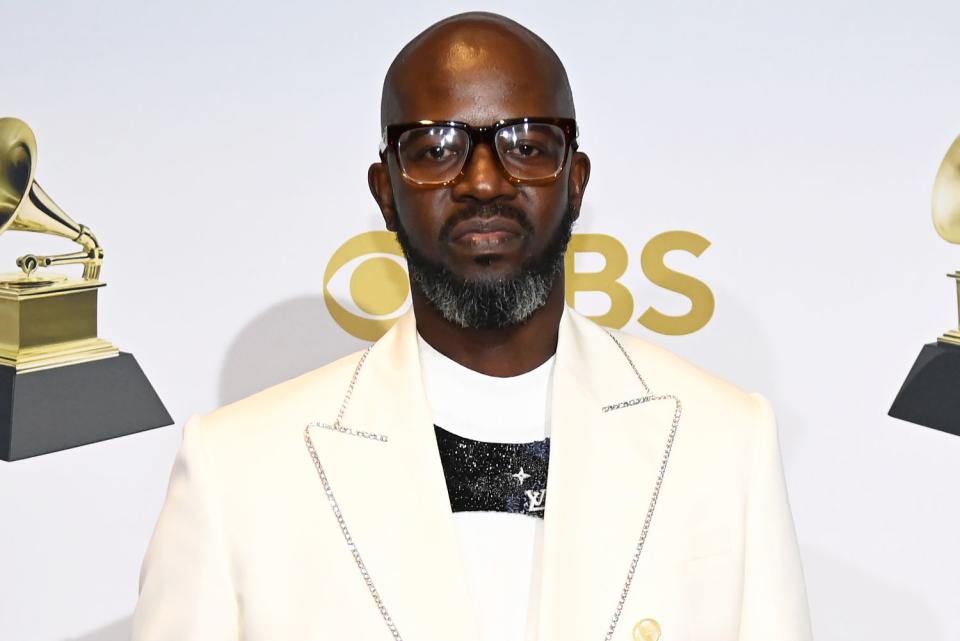 <p>David Becker/Getty</p> Black Coffee at the 64th Annual GRAMMY Awards in Las Vegas in April 2022