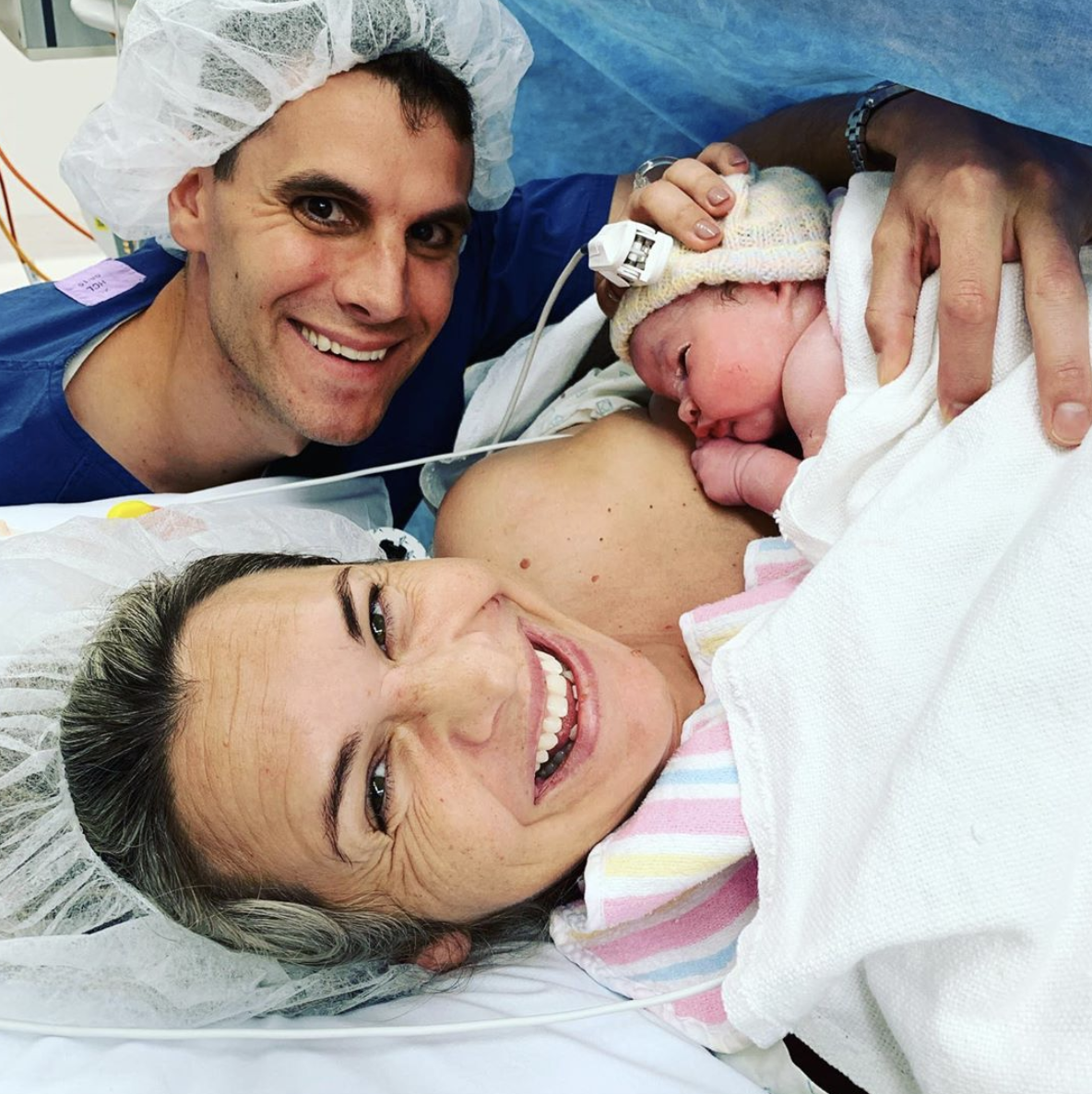 Olympian Libby Trickett was left in 'shock' after having a 'surprise' c-section to welcome her third daughter. Photo: Instagram/libby_trickett.