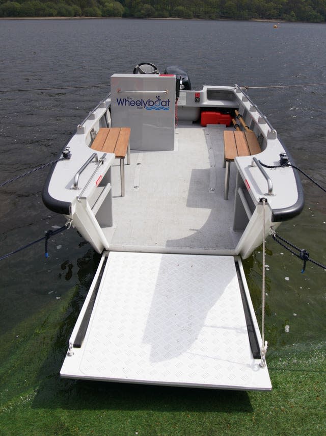 Peter Kay Wheelyboat launch