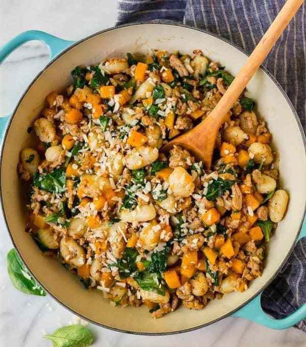 Butternut Squash Gnocchi with Italian Sausage