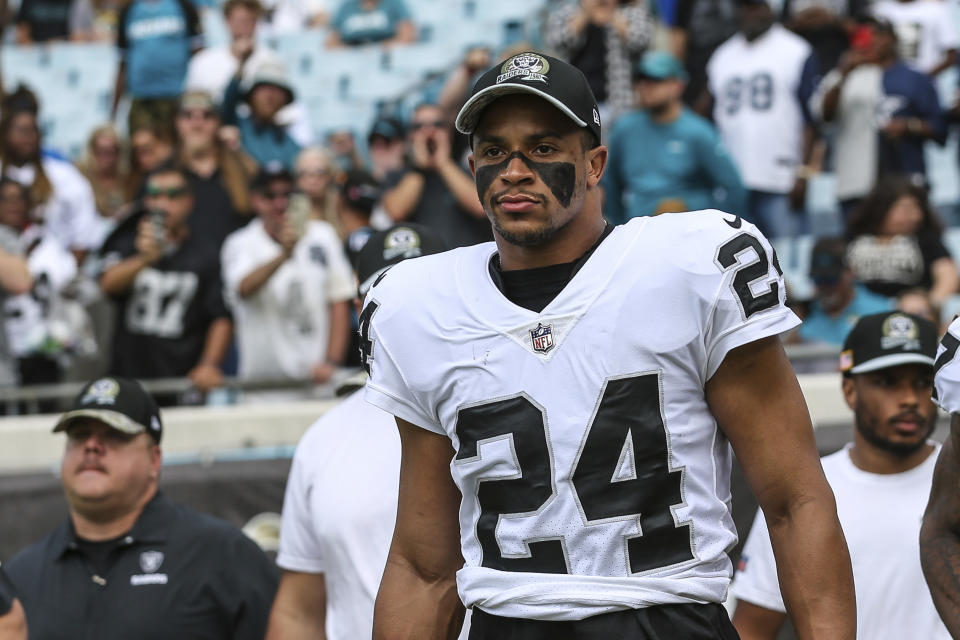 Johnathan Abram is going from the Raiders to the Packers. (AP Photo/Gary McCullough)