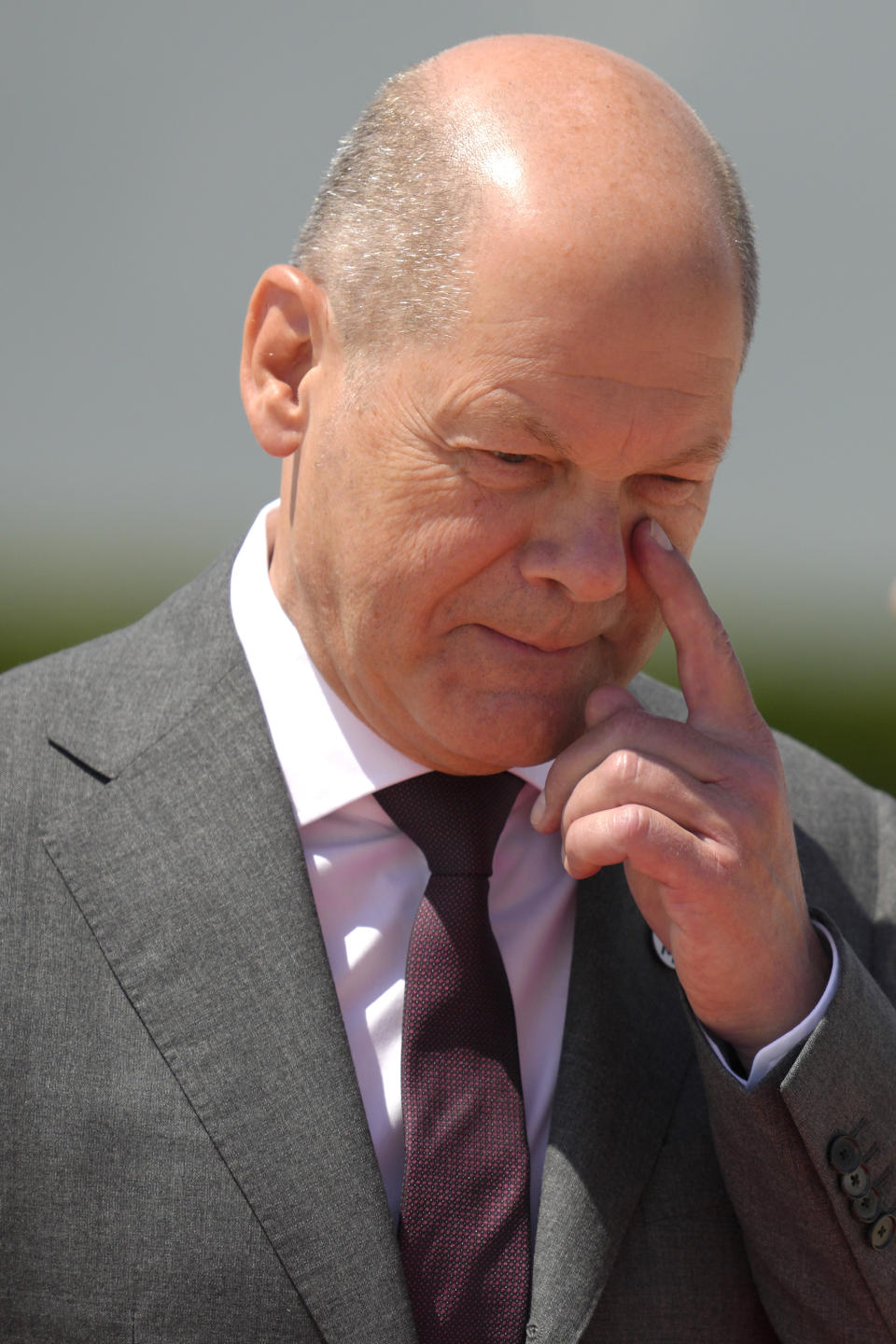 Germany's Chancellor Olaf Scholz during arrivals for the European Political Community Summit at the Mimi Castle in Bulboaca, Moldova, Thursday, June 1, 2023. Leaders are meeting in Moldova Thursday for a summit aiming to show a united front in the face of Russia's war in Ukraine and underscore support for the Eastern European country's ambitions to draw closer to the West and keep Moscow at bay. (AP Photo/Vadim Ghirda)