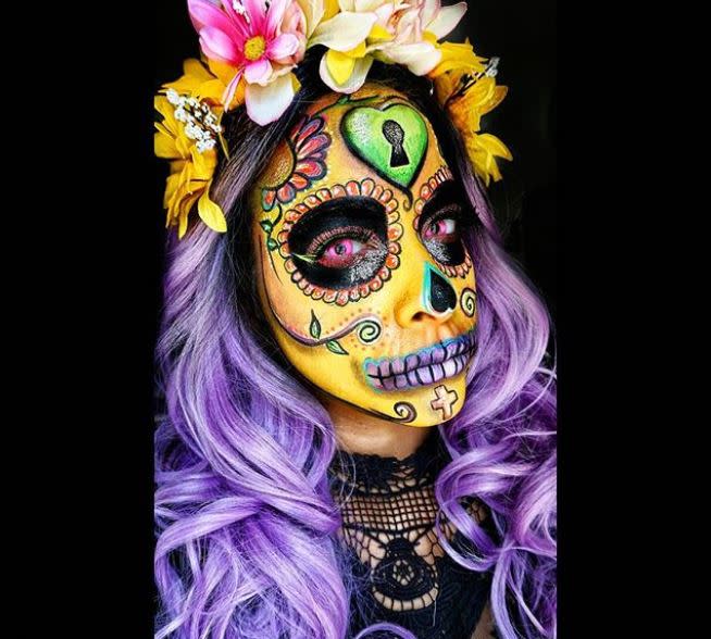 Le squelette mexicain "Catrina" de @glitzglamandgore